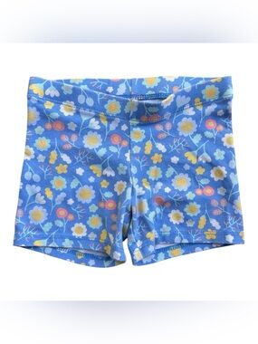 Member's Mark XS 4/5 Floral blue pull on casual play shorts
